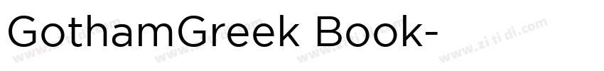 GothamGreek Book字体转换